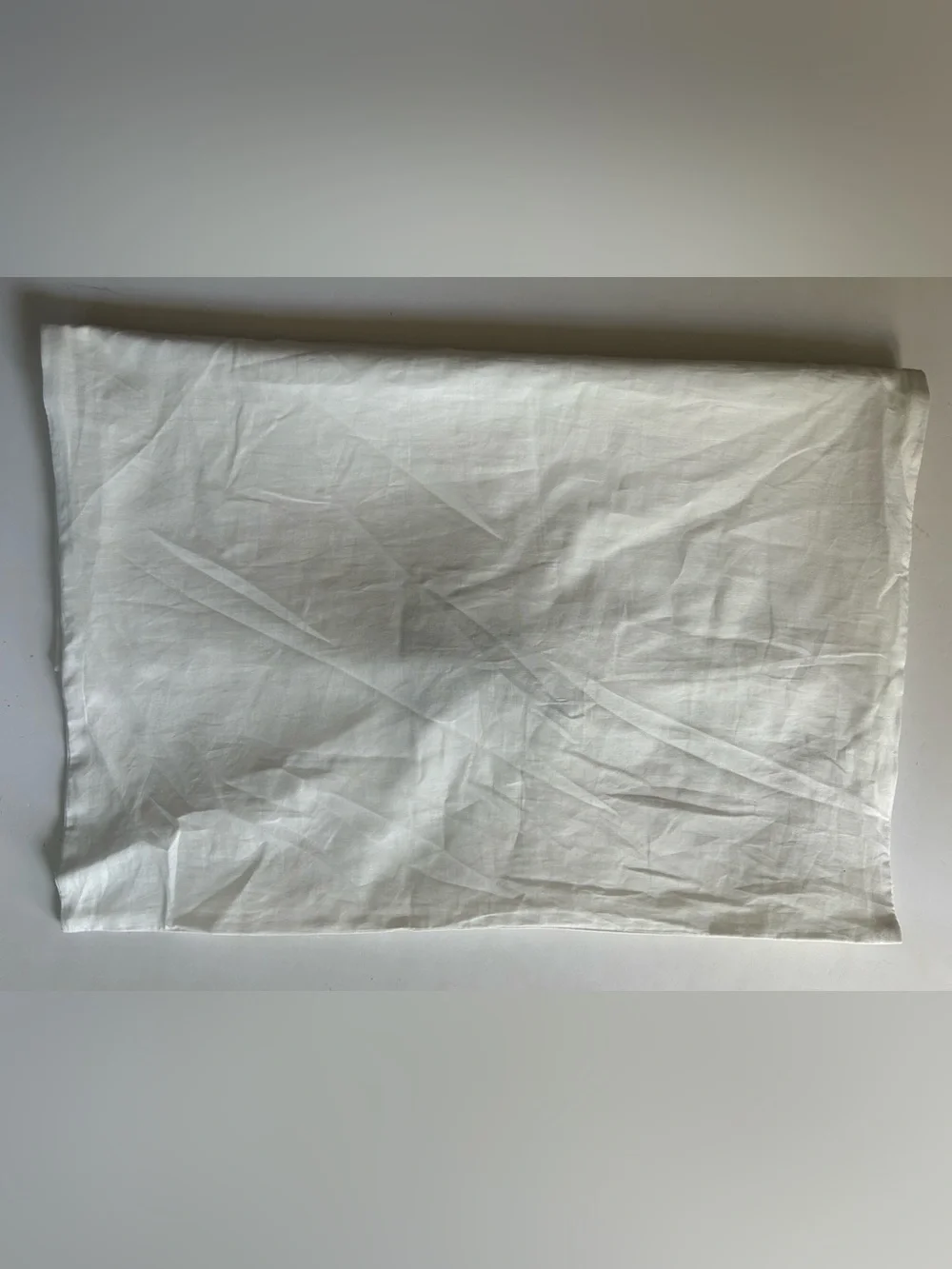 CHANEL White Dust Bag with Black Logo and Tie